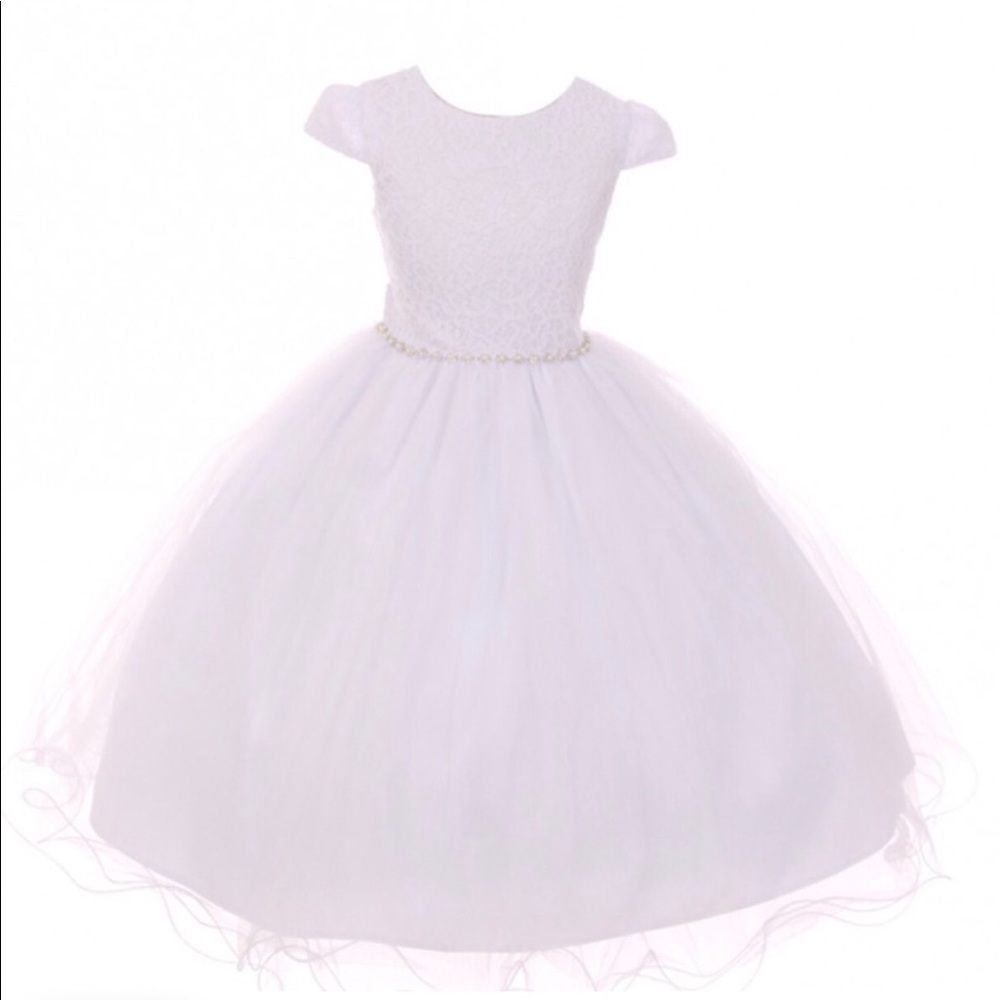 Girls size 8 communion dress